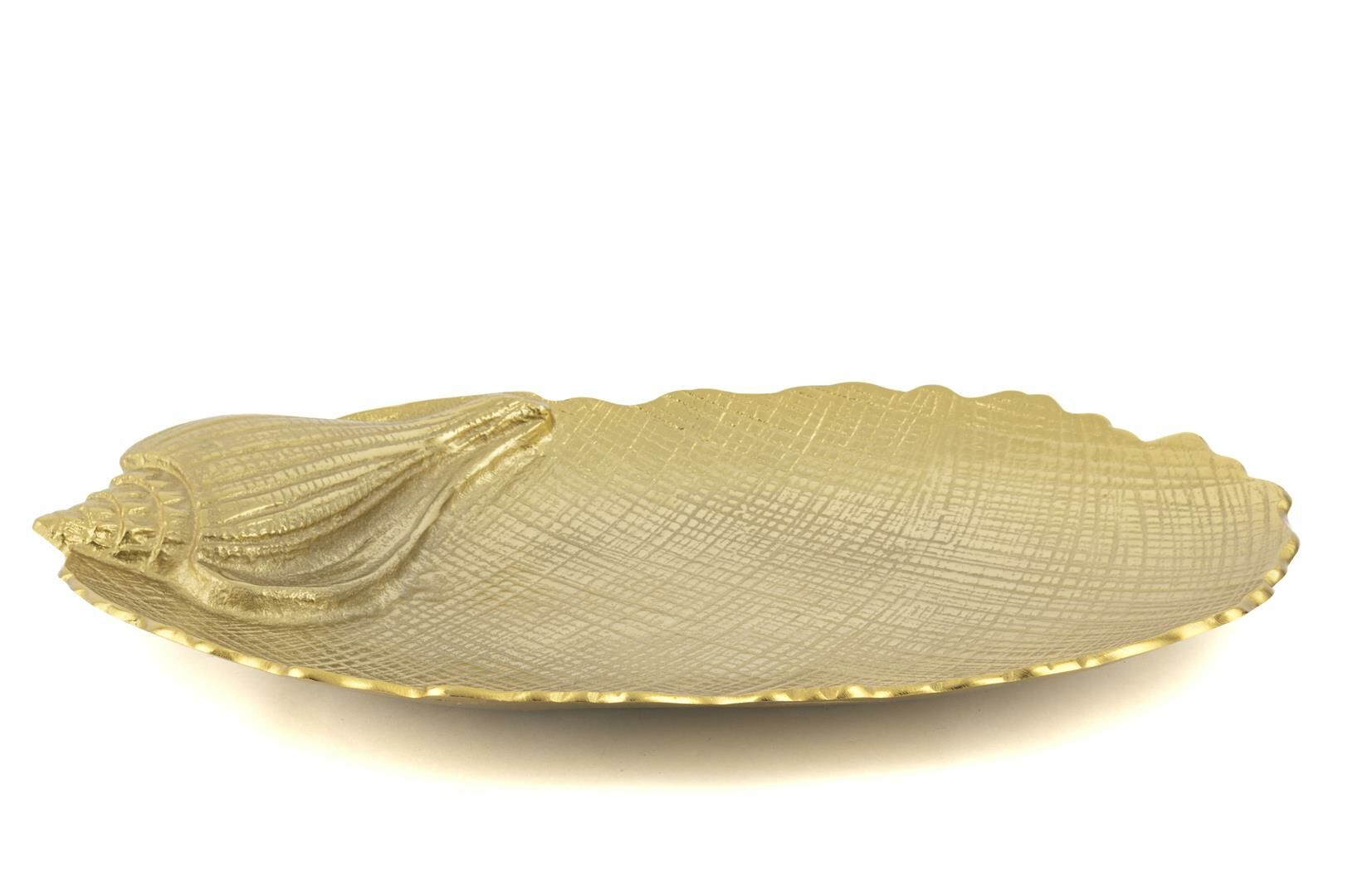 Gold Coral Metal Dekor Tabak 48x31cm