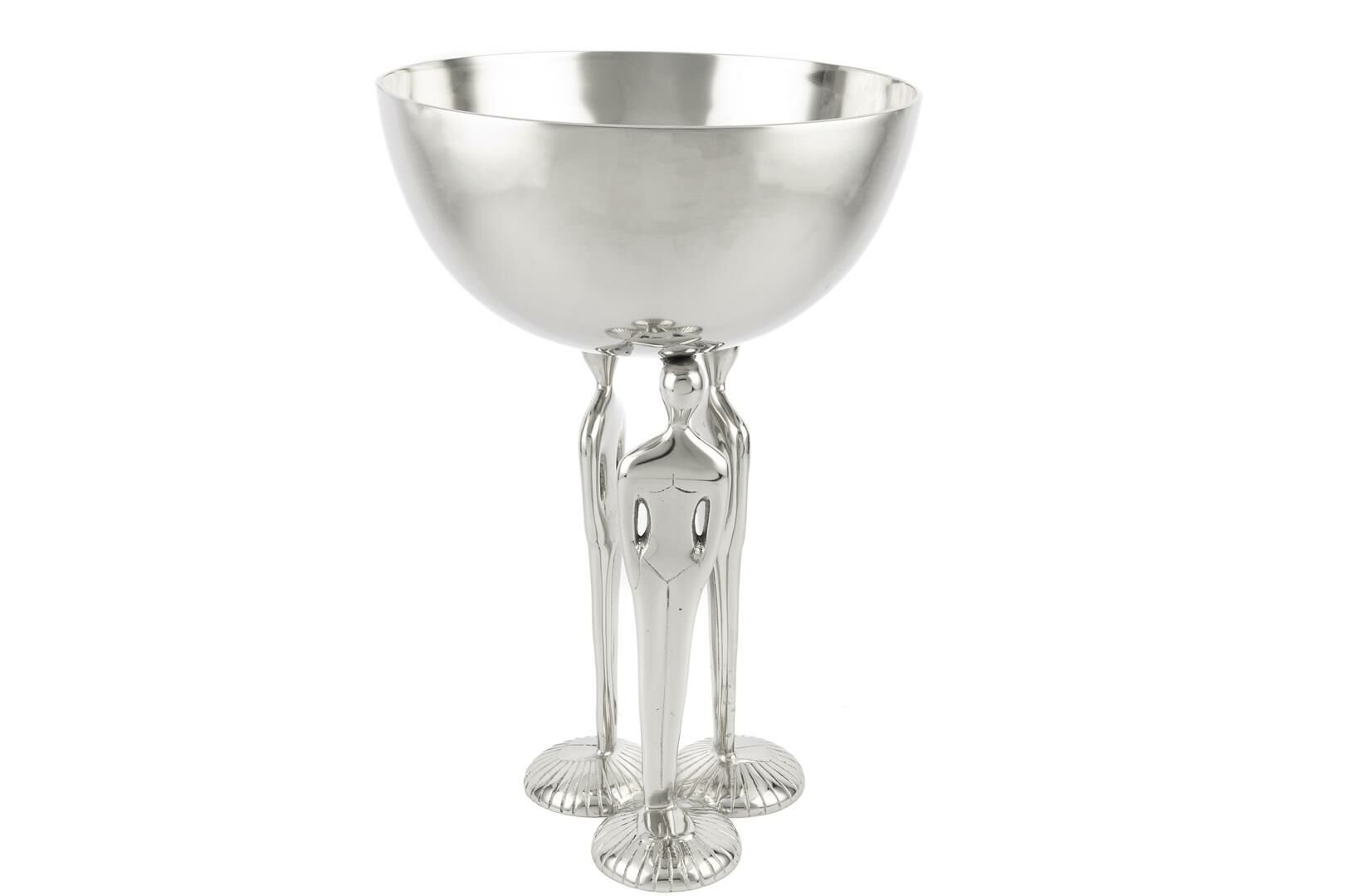 Silver Lady Ayaklı Metal Kase 31x48cm