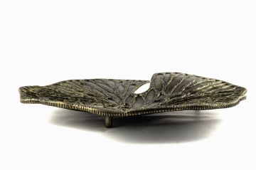 Bronz Nergis Yaprağı Duvar Süsü 48x48cm