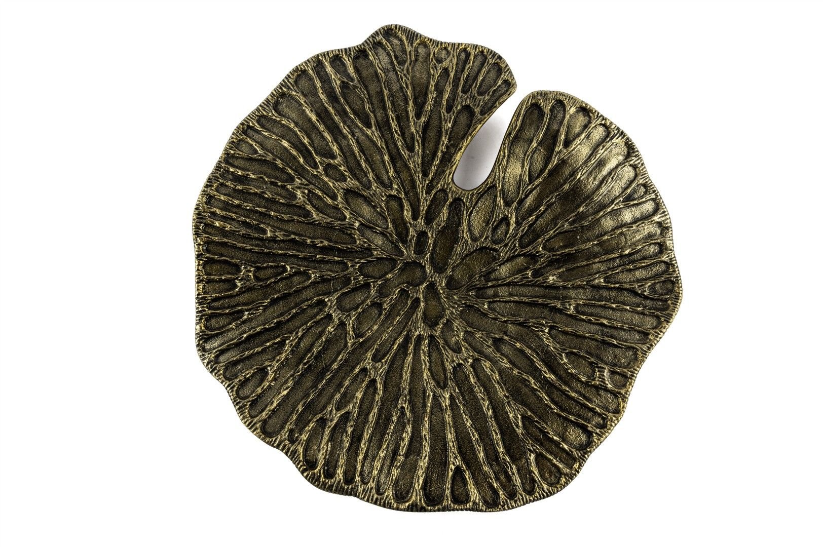 Bronz Nergis Yaprağı Duvar Süsü 48x48cm