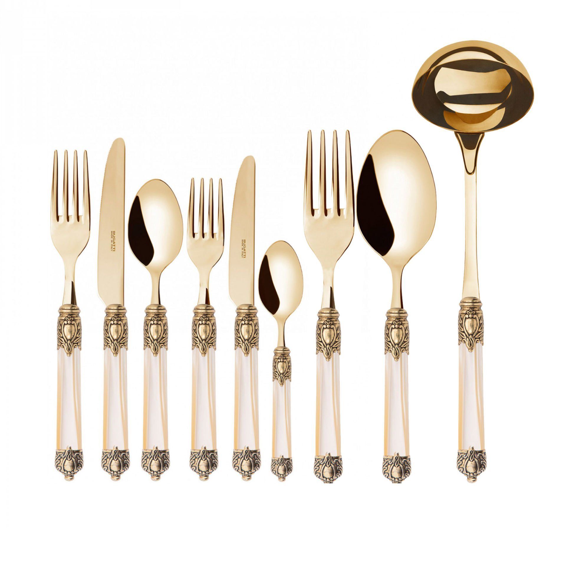 BUGATTİ Gallery Gold 75 Parça Çatal Kaşık Bıçak Seti