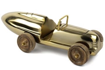 Gold Ahşaplı Dekoratif Araba 46x22x14cm