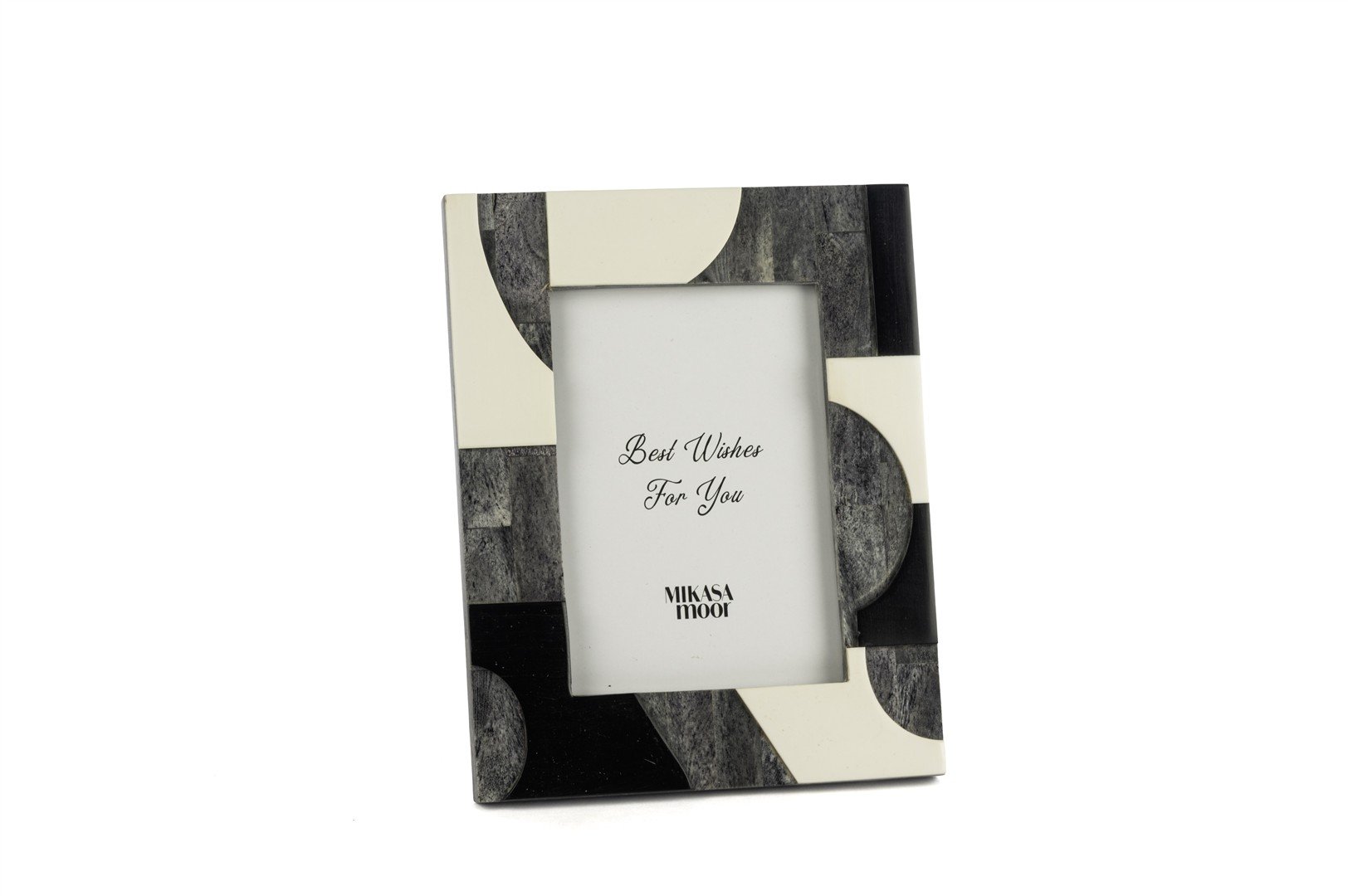 Füme Beyaz Desenli Çerçeve 23x18cm