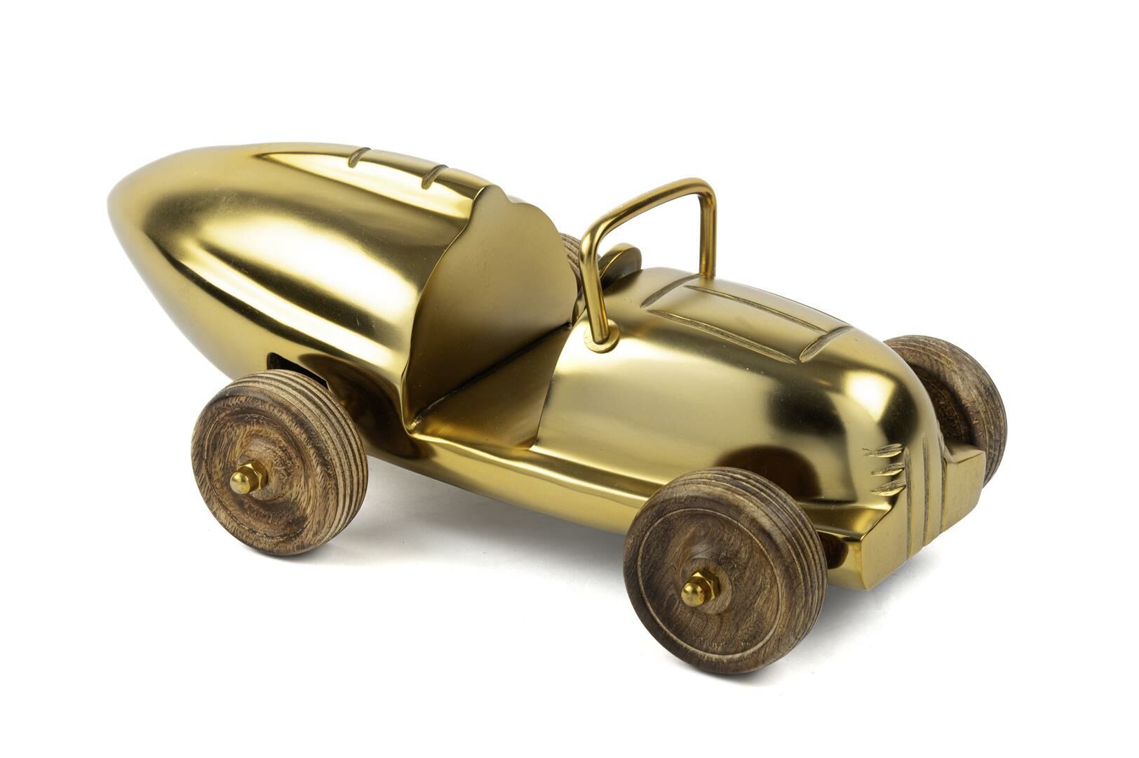 Gold Ahşaplı Dekoratif Araba 36x20x13cm