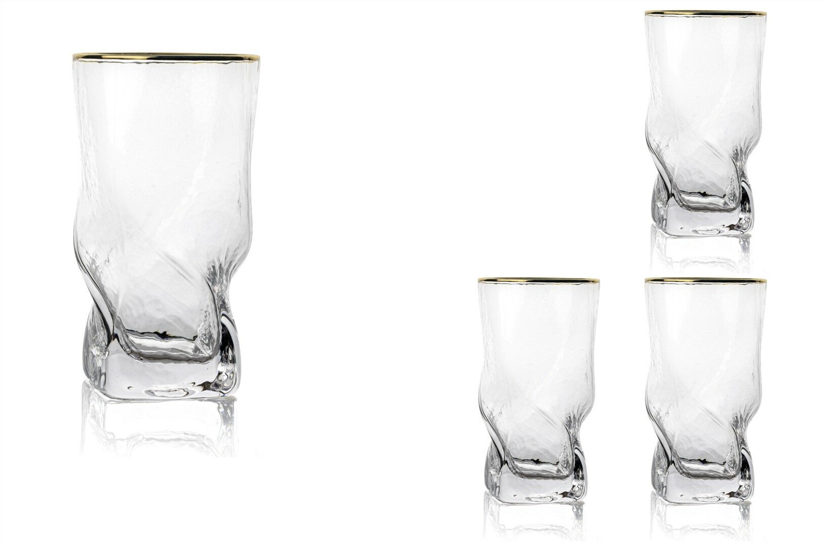 Twist Gold 4lü Meşrubat Bardağı 410ml