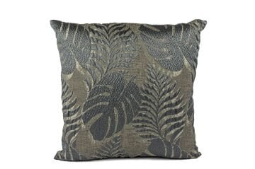 Emilie Buz Mavisi Yaprak desenli 50x50 Yastık