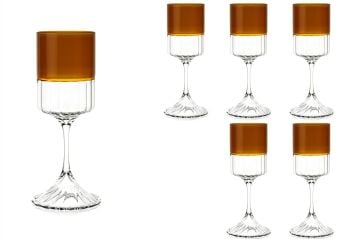 Amber 6lı Beyaz Şarap Kadehi