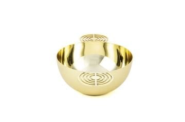 Circle Gold Metal Kase 15x26x8cm