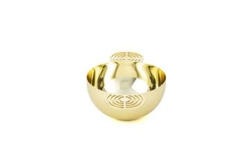 Circle Gold Metal Kase 12x20x6cm