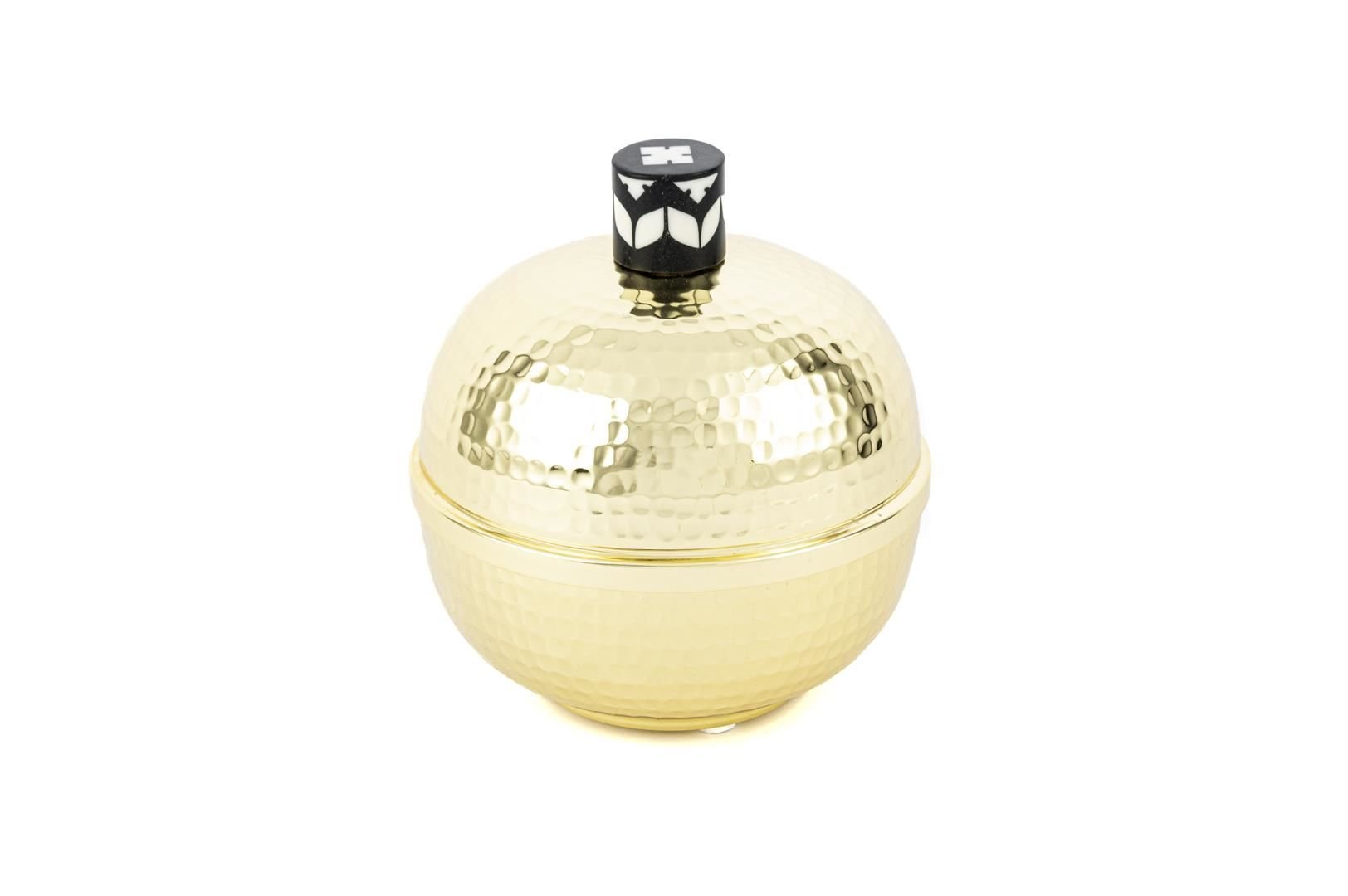 Gold Kapaklı Metal Kase 15x15cm