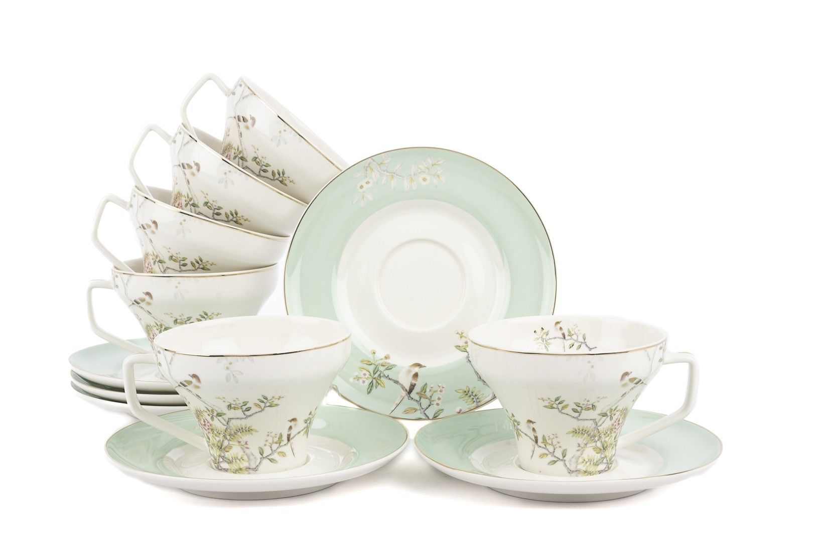 Bird Garden 6lı Çay Fincanı Seti 220cc