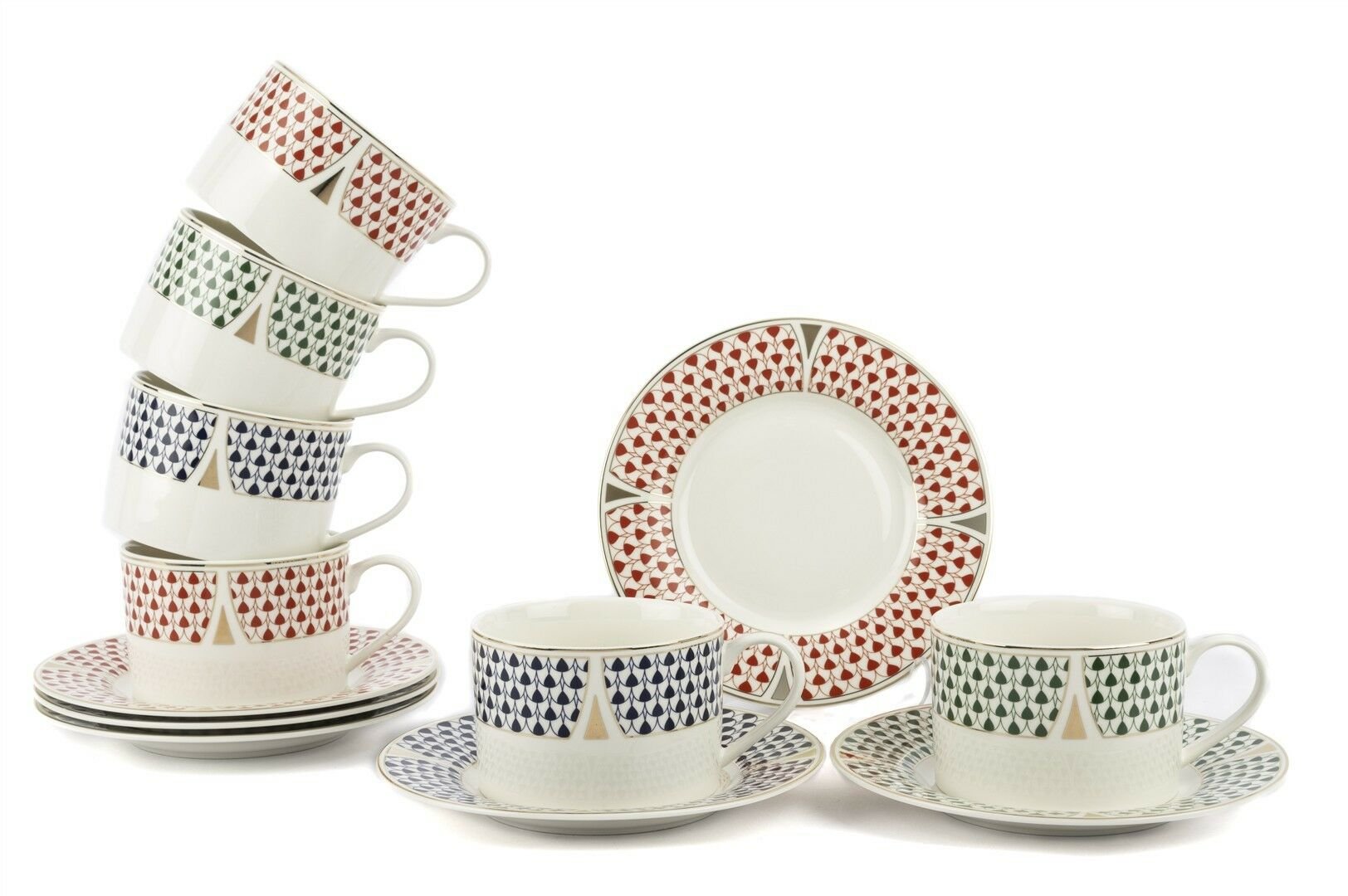 Regular 6lı Çay Fincanı Seti 220cc