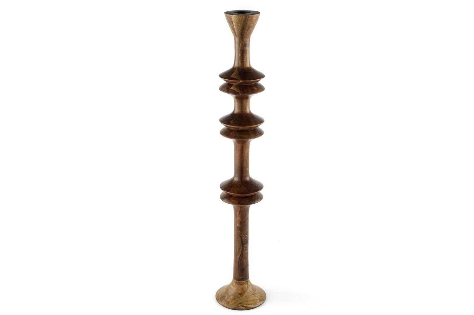 Ahşap Sütün Mumluk 10x51cm