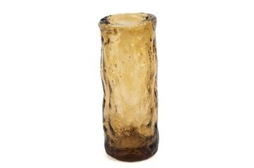Koyu Amber Cam Vazo 12x30cm