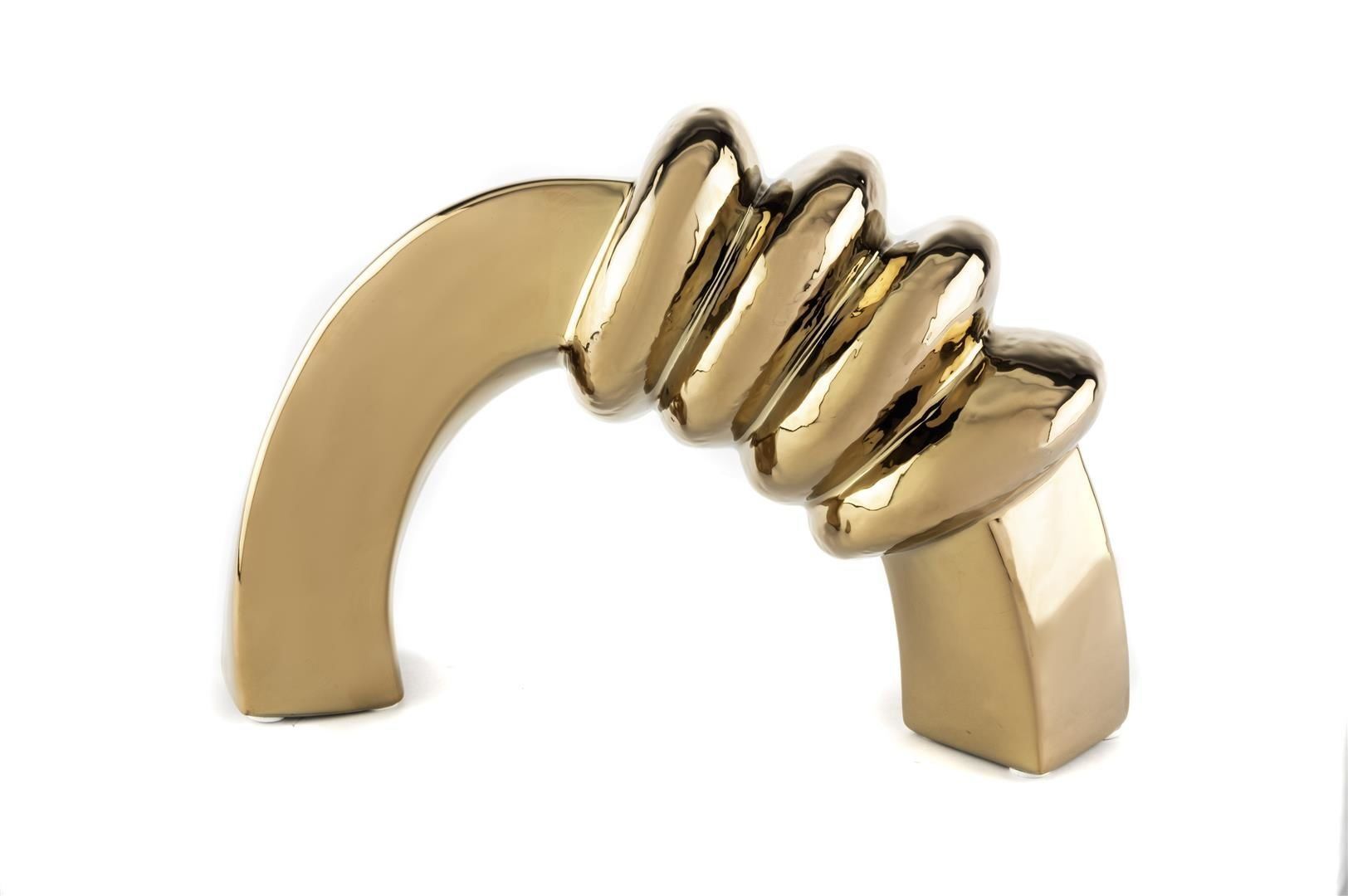 Bakır Halkalı Seramik Obje 32x10x21cm