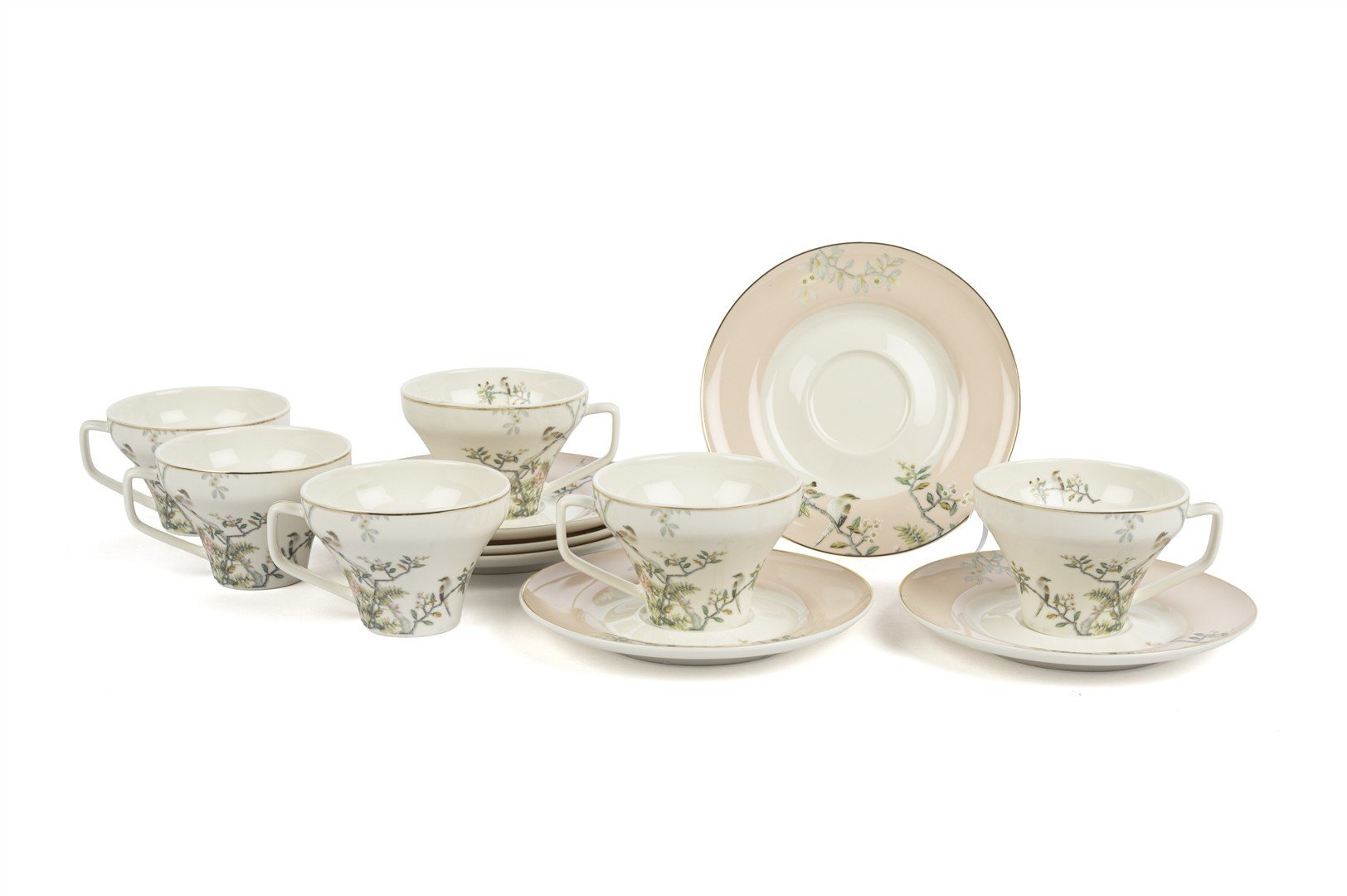 Bird Garden Yavru Ağzı 6lı Kahve Fincan Seti 90cc