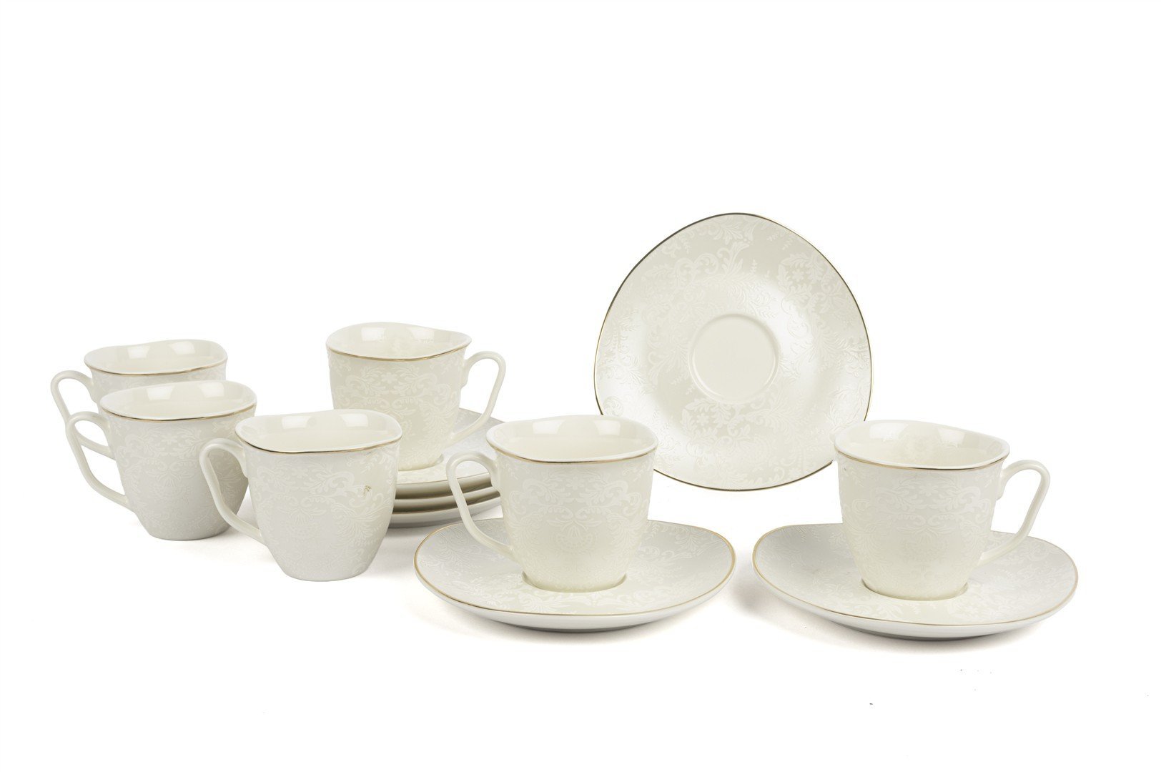 Pearl Mist 6lı Kahve Fincan Seti 90cc