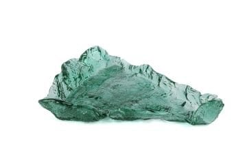 Turkuaz Cam Dek Tabak 30x23x6cm