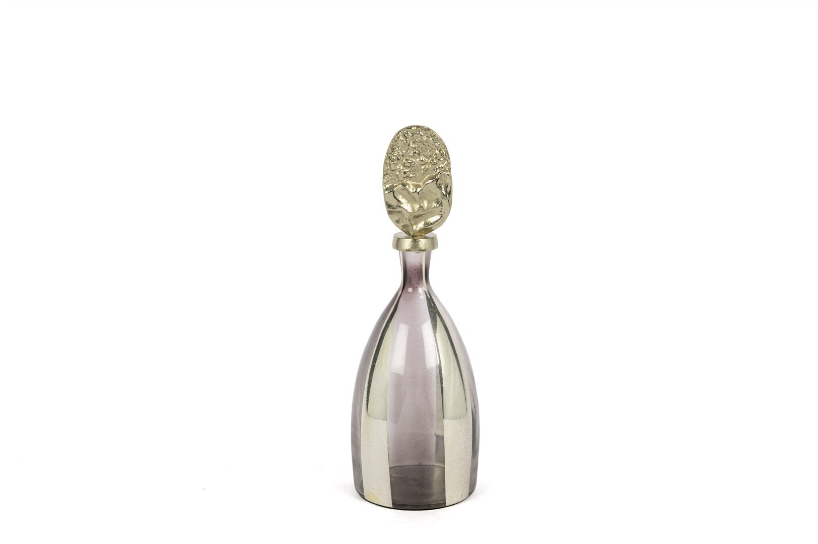 Şampanya Metali Gold Kapaklı Küp 46x15cm