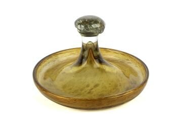 Amber Gold Simli Cam Dek Tabak 32x18cm