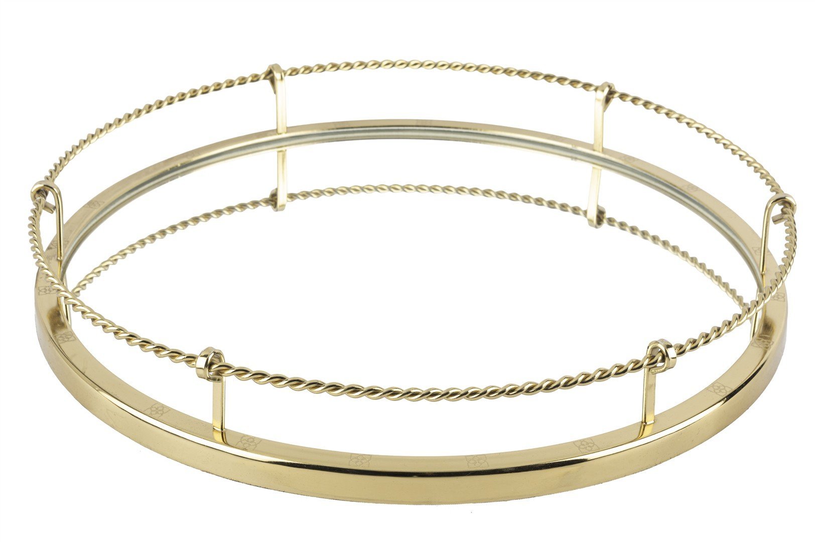 Gold Burma Aynalı Tepsi 40x6cm