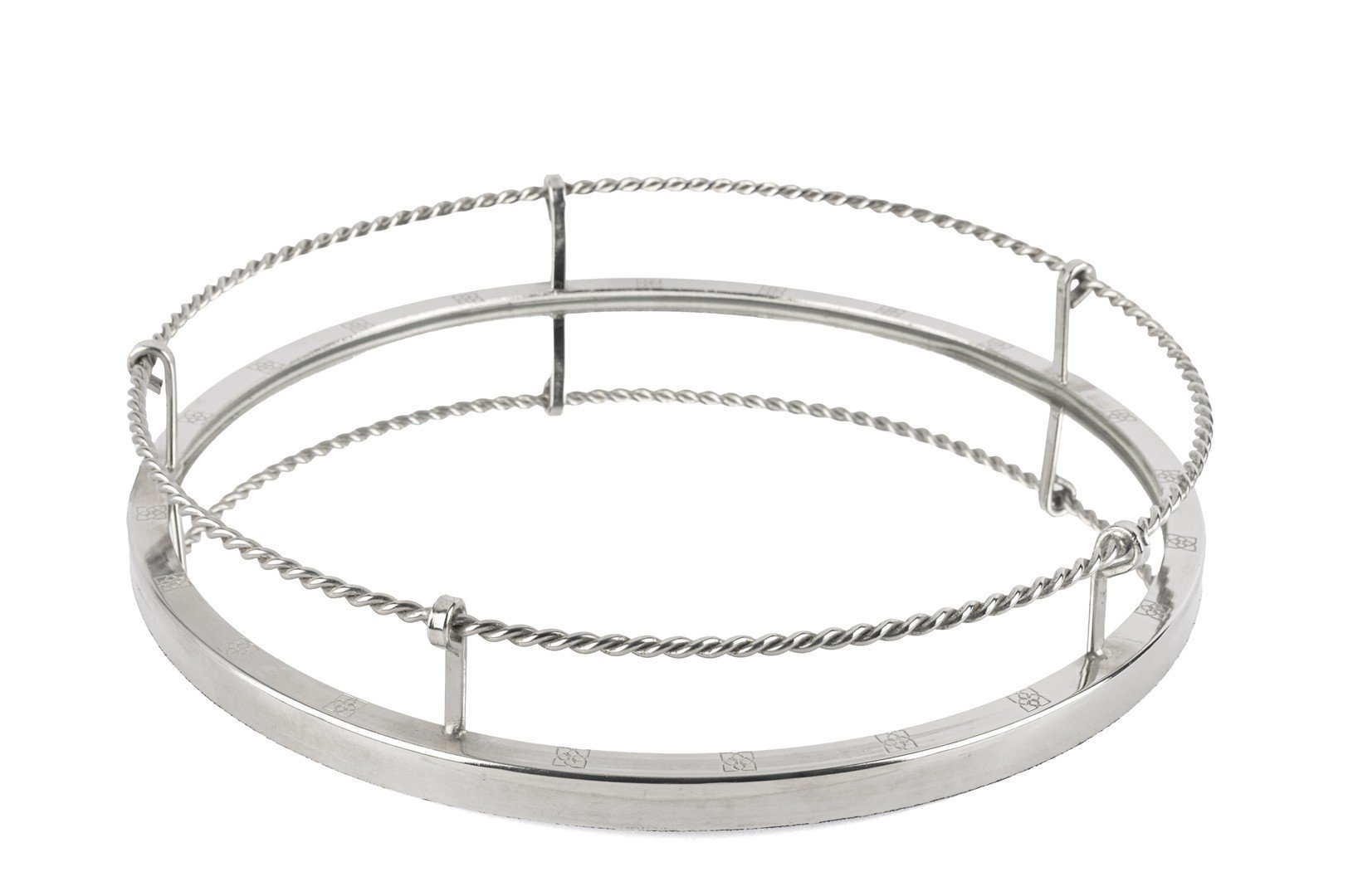 Gümüş Burma Aynalı Tepsi 36x6cm