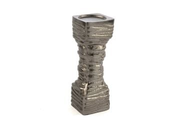 Gümüş Sütun Mumluk 11x31cm