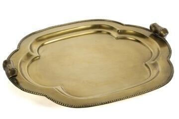 Bakır Antik 42x36 Tepsi