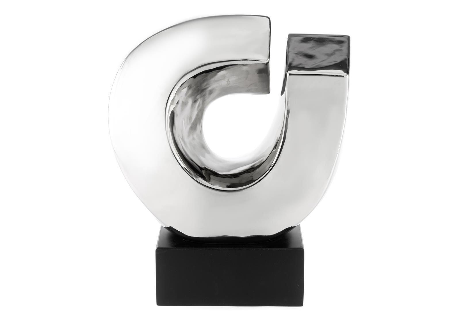 Gümüş Seramik Obje 31x14x37cm