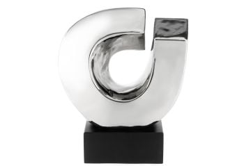 Gümüş Seramik Obje 31x14x37cm