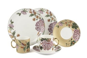 Lienna 2li Pasta Tabaklı Çay Fincan Seti 6 Parça 180cc