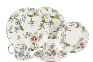 Florid 2li Pasta Tabaklı Çay Fincan Seti 6 Parça 180cc