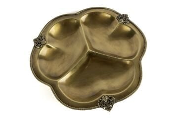 Bakır Antik 3 Bölmeli Sunumluk 31x6cm