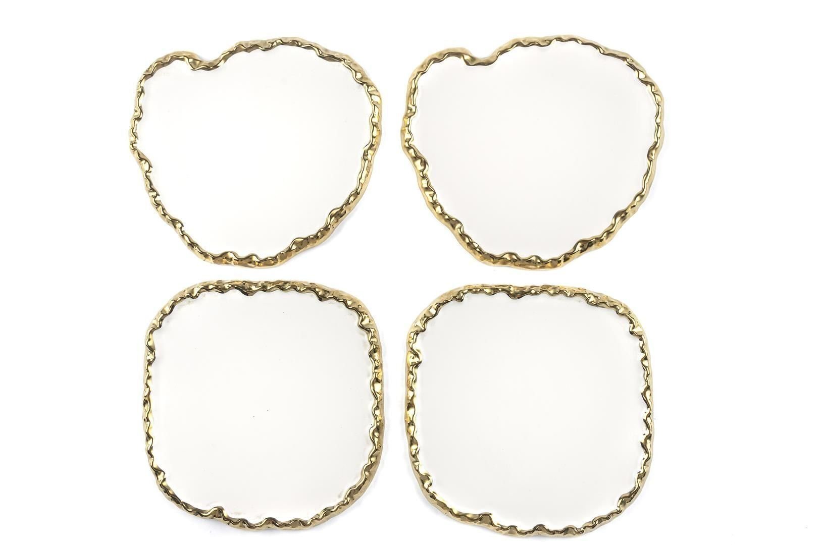 Porselen 4lü Beyaz Servis 14x13cm