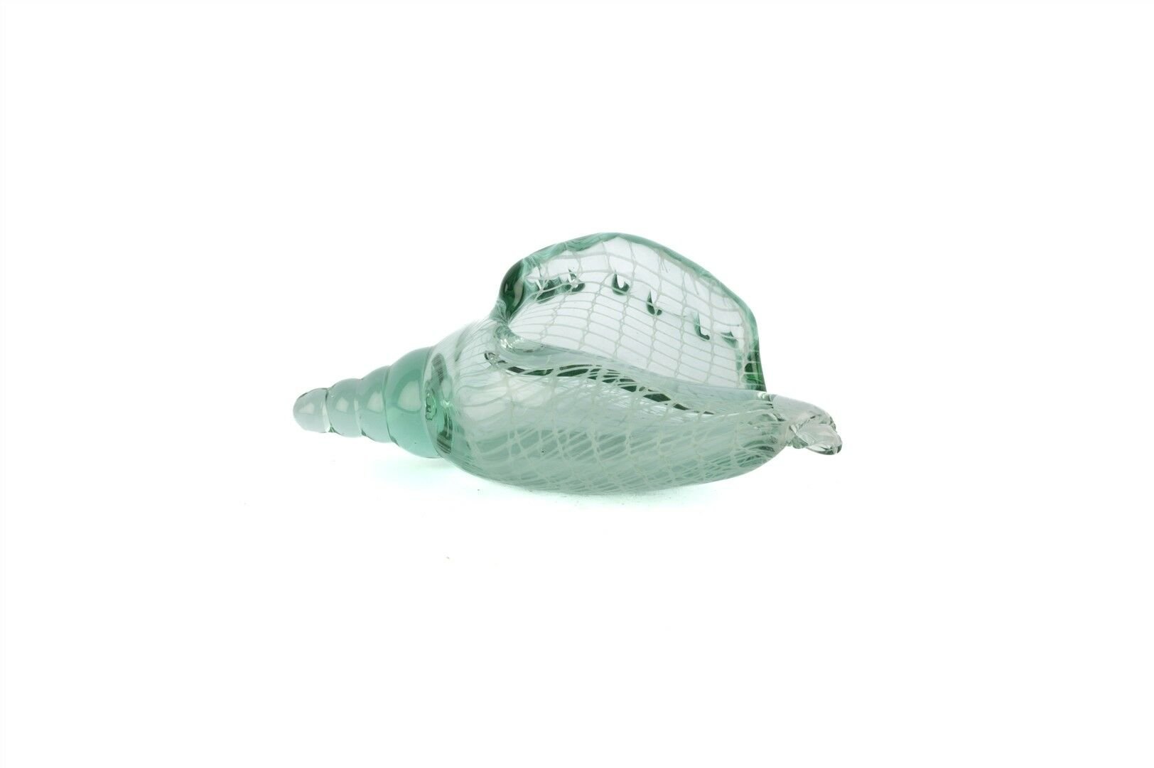 Yeşil İstiridye Cam Dek Obje 22x9cm