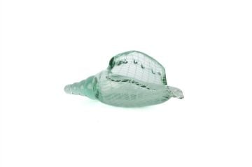 Yeşil İstiridye Cam Dek Obje 22x9cm
