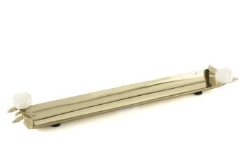 Beyaz Gül Gold Kraker Sunumluk 40x8x5cm