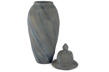Mavi Gri Seramik Küp 56cm