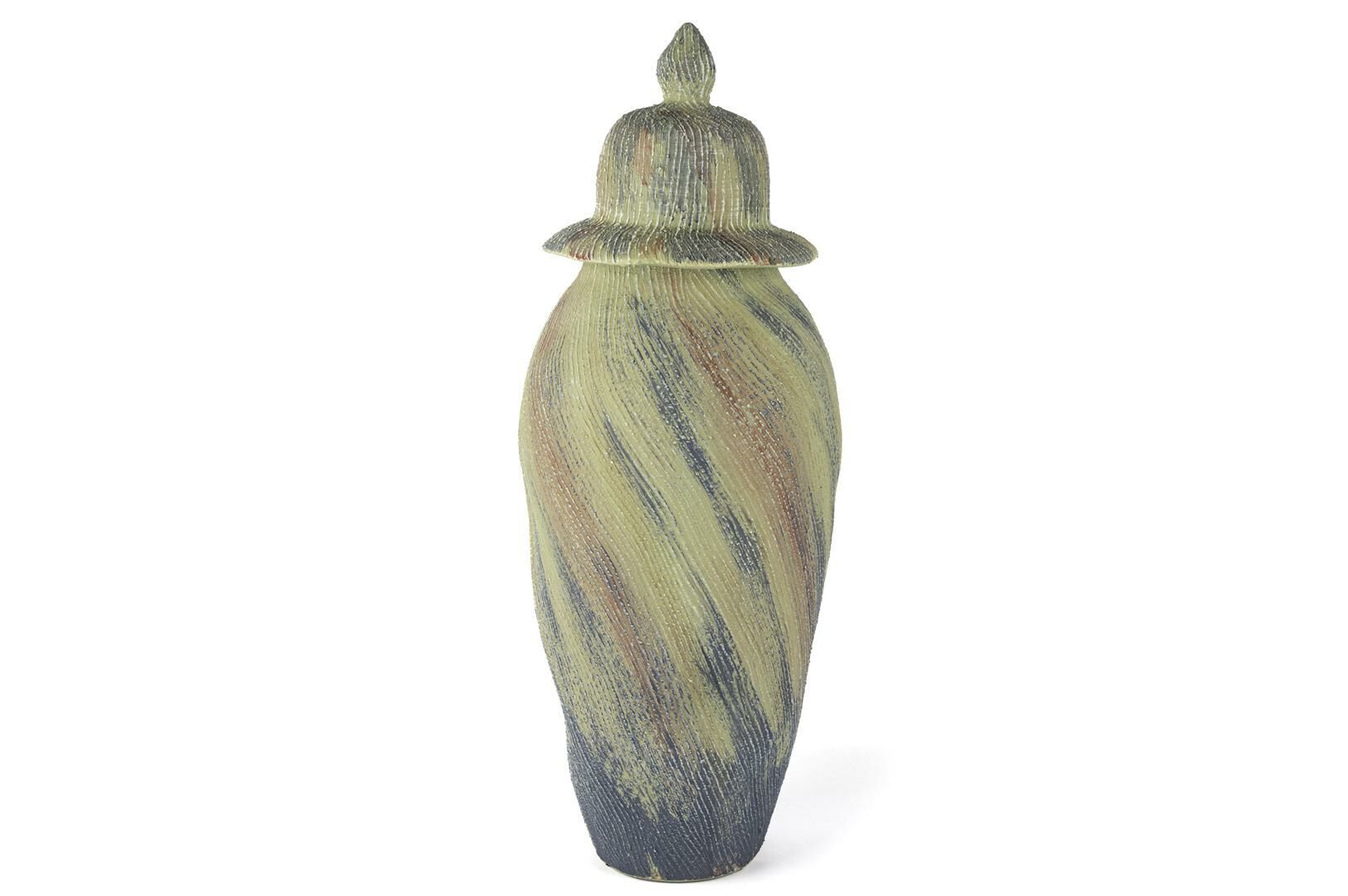 Yeşil Gri Seramik Küp 56cm
