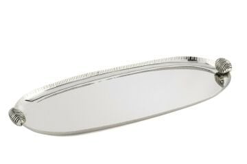 Gümüş Oval Tepsi 46x19x4cm