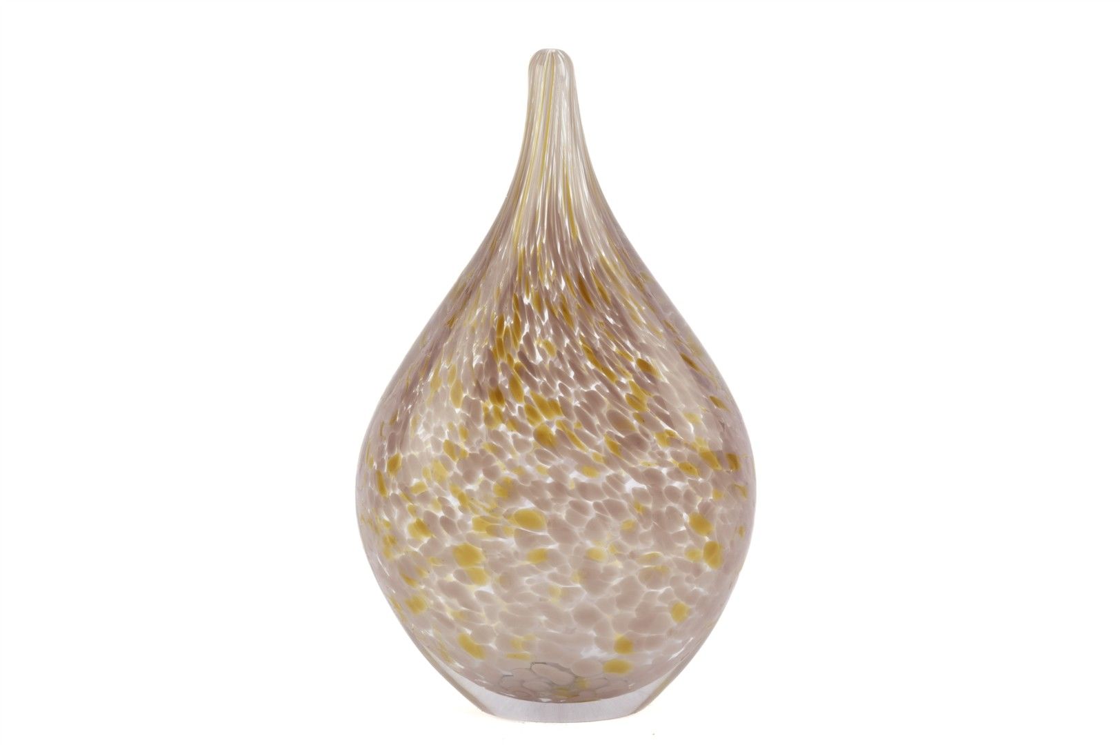 Lila Bej Elips Cam Dek Obje 20x32cm