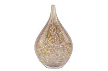 Lila Bej Elips Cam Dek Obje 20x32cm