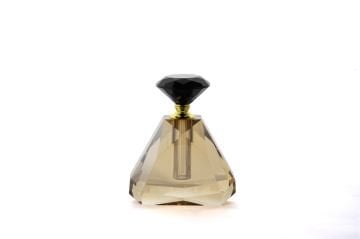 Krsital Amber Siyah Dekoratif Şişe 12x15cm