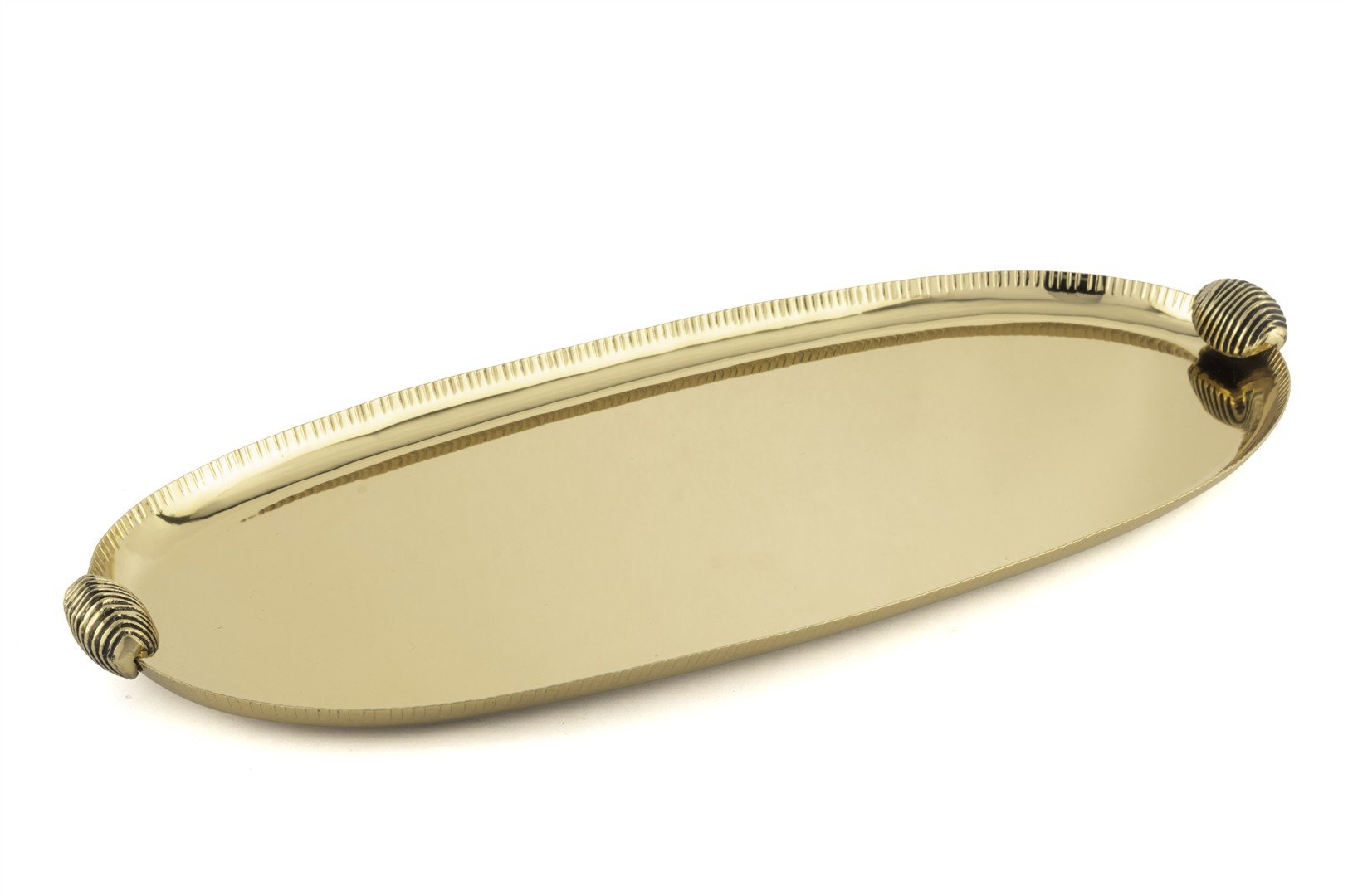 Gold Oval Tepsi 48x21x4cm