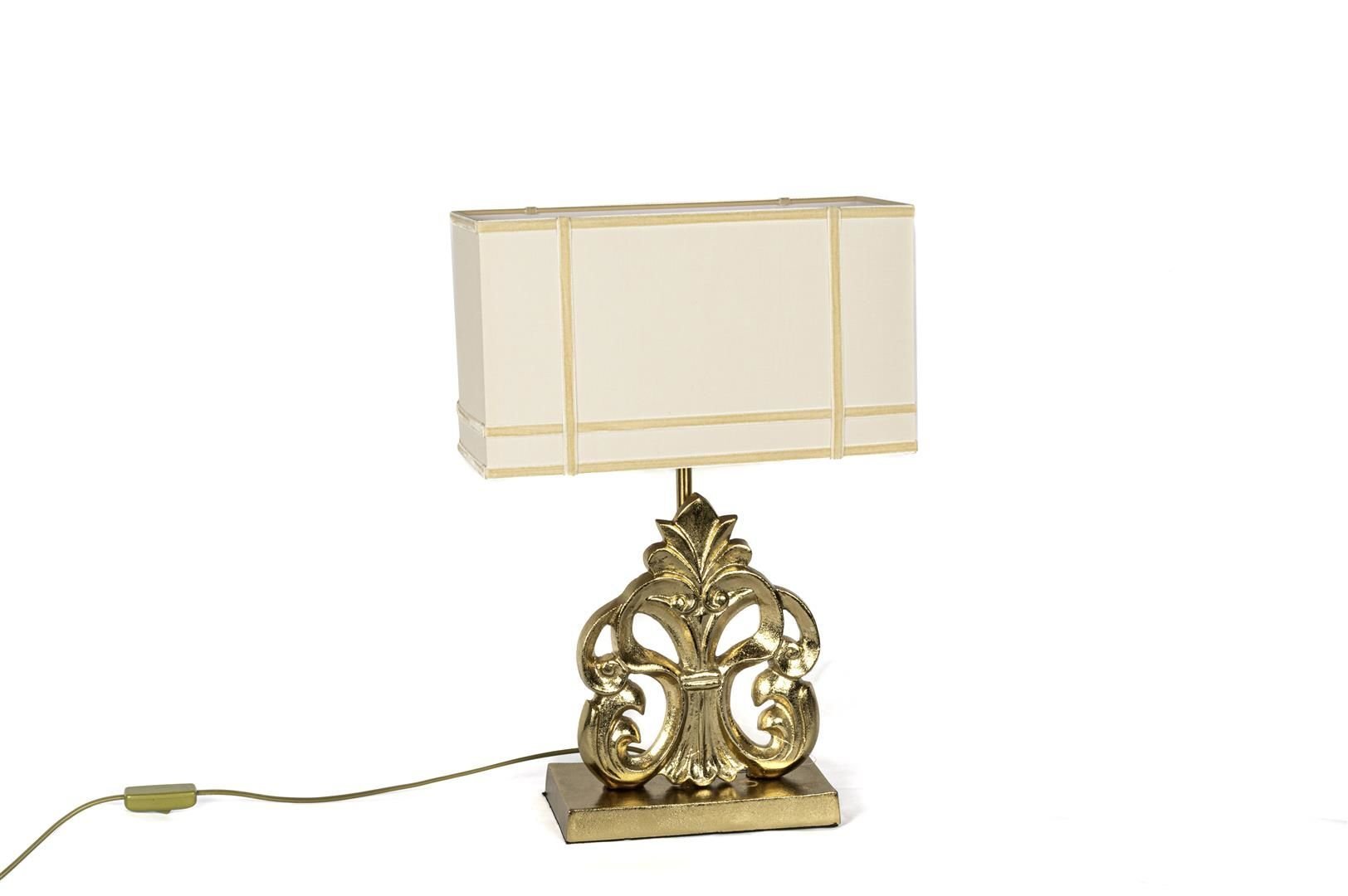 Fleur De Lys Gold Abajur