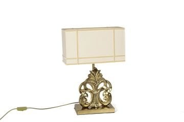 Fleur De Lys Gold Abajur