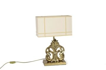 Fleur De Lys Gold Abajur