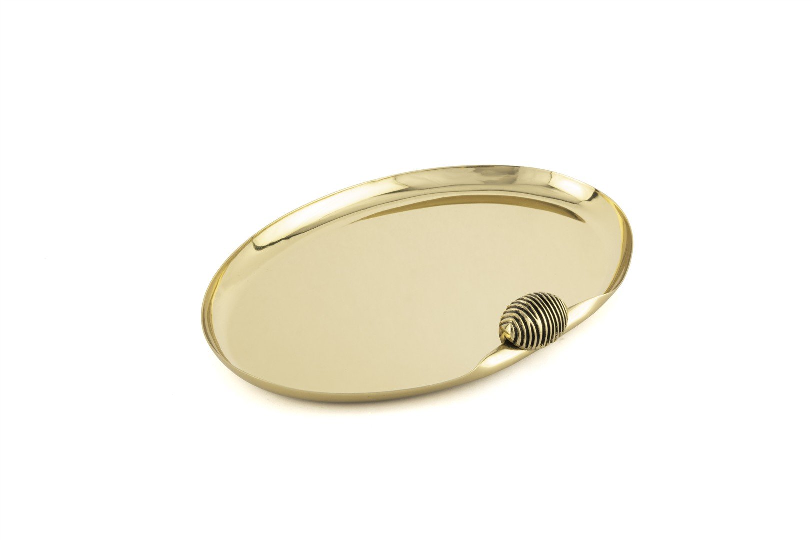 Gold Oval Tepsi 28x19x4cm