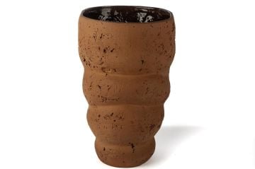 Turuncu Dokulu Seramik Vazo 31x24x39cm