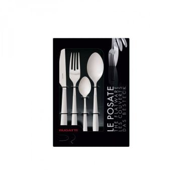 BUGATTİ Ares Mat Fildişi 24 Parça Çatal Kaşık Bıçak Seti